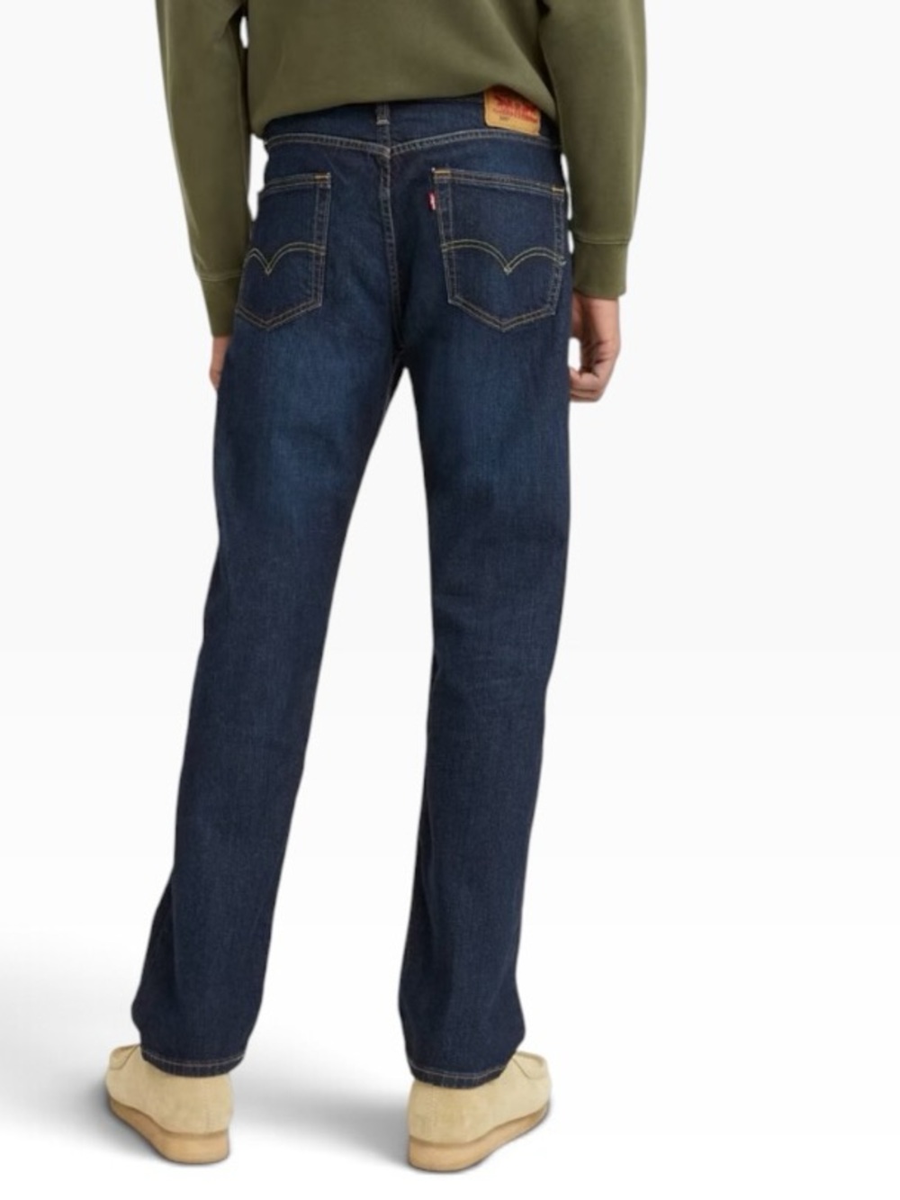 Levi’s 505 Men’s Regular Fit Straight Leg Jeans Dark Wash Size 36x32 NWT Classic